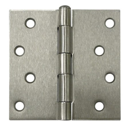 Patioplus 4 x 4 in. Square Hinge, Satin Nickel, Steel, 2PK PA931619